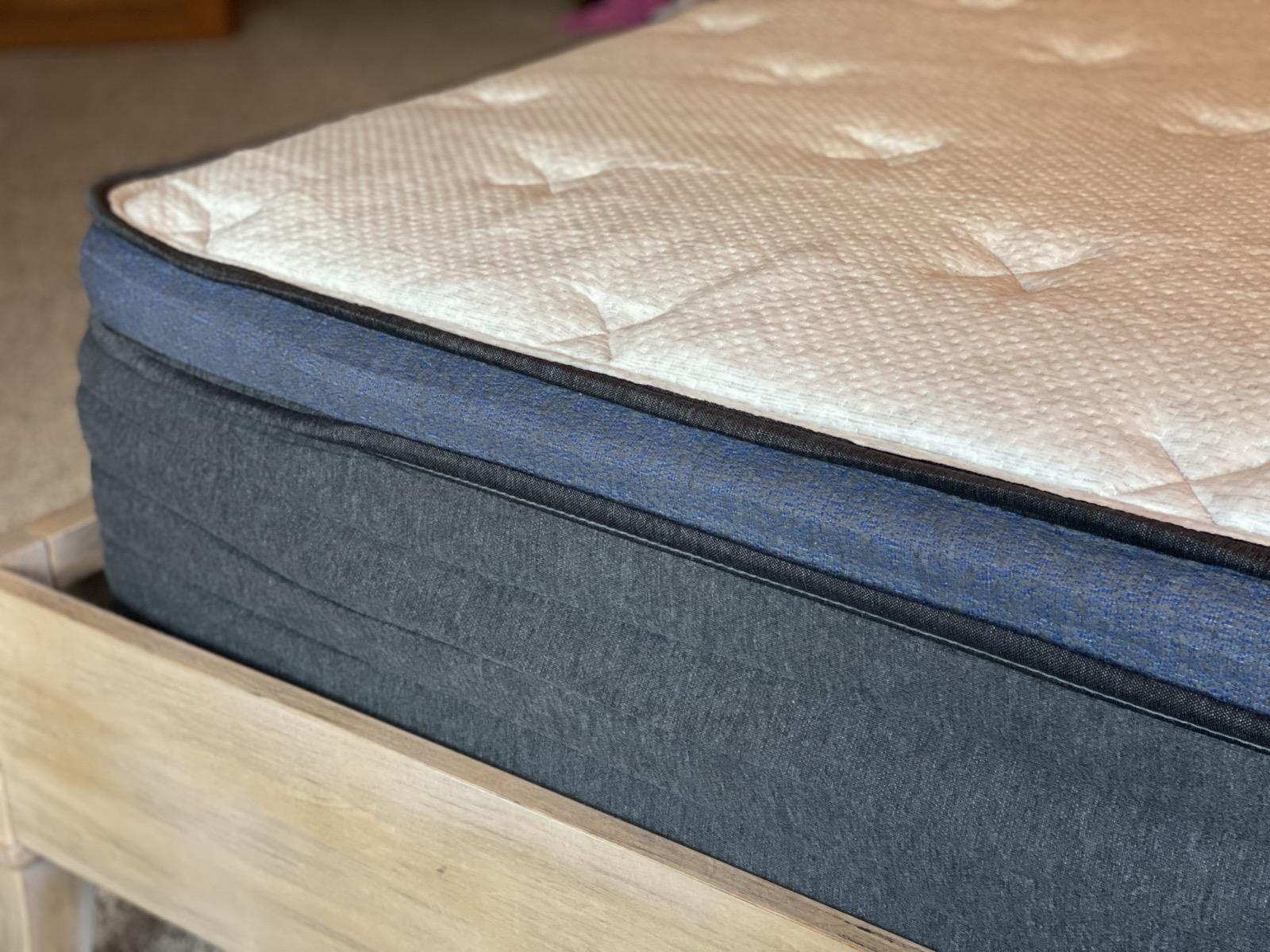 Helix Midnight Luxe pillow top side view